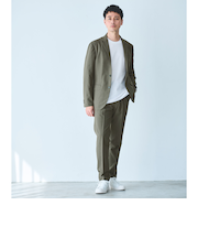 【WEB限定】JUST fit ドライPEスリムセットアップ ジャケット＆パンツ -吸水速乾・防シワ-