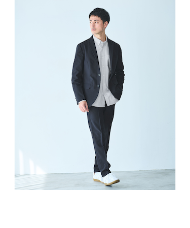 【WEB限定】JUST fit ドライPEスリムセットアップ ジャケット&パンツ -吸水速乾・防シワ-