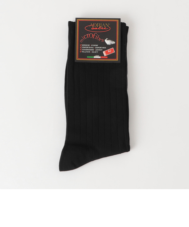 ＜ADRIAN＞マイクロファイバー リブ ホーズ ソックス