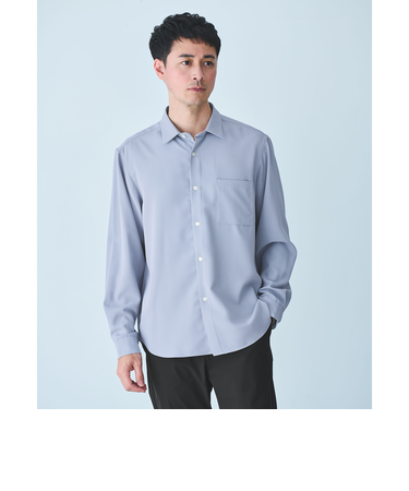 【WEB限定】JUST fit ソフトドレープ 長袖 シャツ