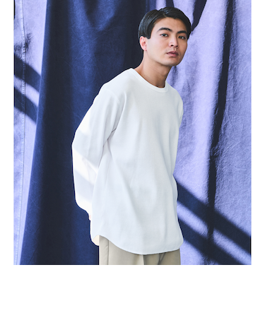 ドライワッフル クルーネック Tシャツ -吸水速乾-