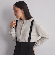 ＜at ease＞ヘンリーネック ワッフル プルオーバー カットソー