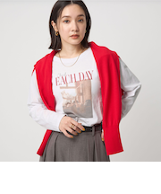 【WEB限定】＜at ease＞フォトプリント ロングスリーブ Tシャツ