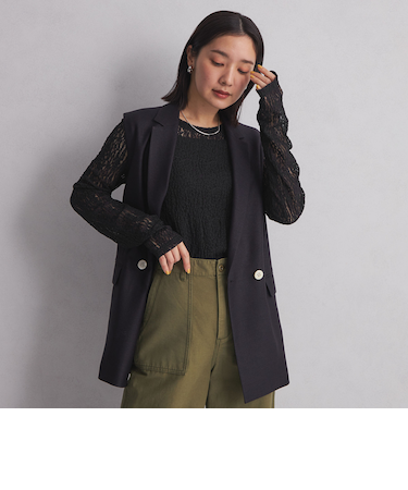 【WEB限定】＜at ease＞レース プルオーバー カットソー