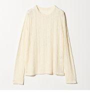 【WEB限定】＜at ease＞レース プルオーバー カットソー