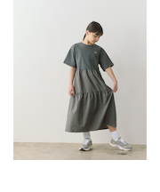 ティアード 切り替え ワンピース / キッズ  140cm-160cm