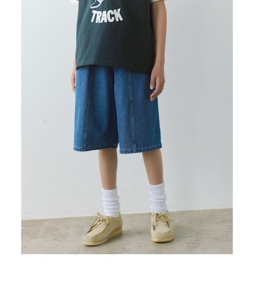 デニム ショートパンツ / キッズ  140cm-160cm