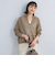 メッシュ スキッパー ニット プルオーバー -ウォッシャブル-