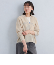 メッシュ スキッパー ニット プルオーバー -ウォッシャブル-