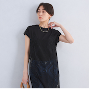 グロッシー フレンチスリーブ Tシャツ -制菌-