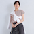 グロッシー フレンチスリーブ Tシャツ -制菌-