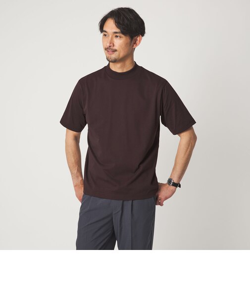 【WEB限定】JUST fit デイリー モック 半袖 Ｔシャツ カットソー -吸水速乾・抗菌-