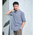 【WEB限定】JUST fit バンドカラー 半袖 シャツ -ストレッチ-