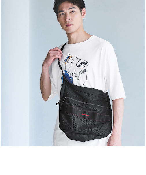 【別注】＜BRIEFING＞GLR リップストップ メッシュ ヨコ ショルダーバッグ
