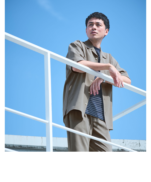 【WEB限定】JUST fit ドライ オープンカラー ショート スリーブ 半袖 シャツ -ストレッチ・吸水速乾-