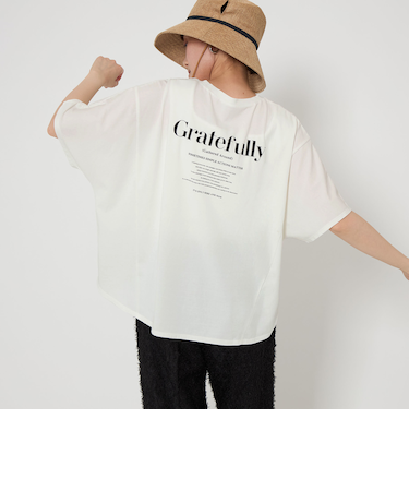 【WEB限定】＜at ease＞ドルマン グラフィック Tシャツ