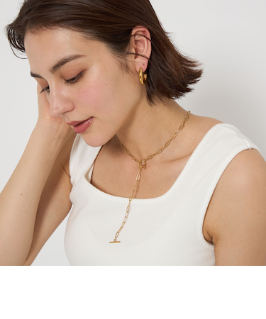 ステンレス チェーントグル ネックレス