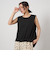 【WEB限定】＜at ease＞ヘムギャザー ノースリーブ カットソー