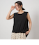 【WEB限定】＜at ease＞ヘムギャザー ノースリーブ カットソー