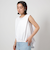 【WEB限定】＜at ease＞ヘムギャザー ノースリーブ カットソー