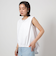【WEB限定】＜at ease＞ヘムギャザー ノースリーブ カットソー
