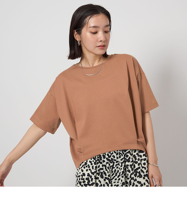 【WEB限定】＜at ease＞フロント タック Tシャツ  -UVカット-