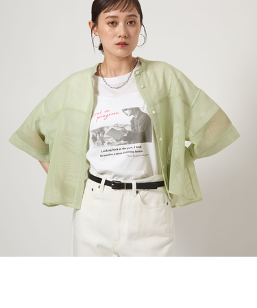 【WEB限定】＜at ease＞フォトグラフィック ショートスリーブ Tシャツ