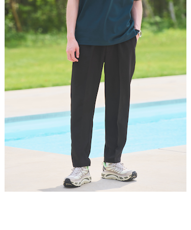 ポリエステル シャーク オルマイ イージーパンツ -ストレッチ-