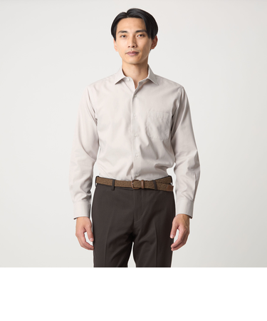 コットン ブロード ショートワイドカラー ドレスシャツ -形態安定-