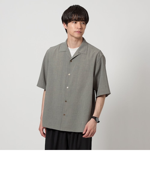 N.Rさん専用　AURALEE ダークグレー 半袖シャツ AURALEE 25SS 半袖オープンカラーシャツ - メルカリ