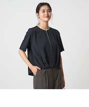 フロント ライン 5分袖 TEEブラウス