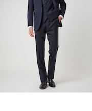 REDA サージ スリム ノープリーツ スーツパンツ