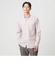 エブリット コットンオックス ストライプ スナップ ボタンダウン シャツ -イージーアイロン-