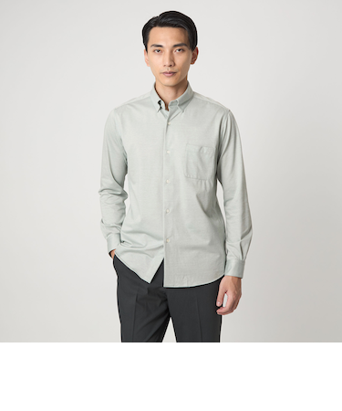 エブリット TC ジャージー スナップ ボタンダウン シャツ -イージーアイロン・吸水速乾・抗菌-