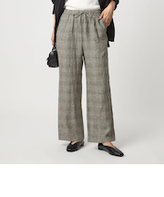 ［size SHORT/TALLあり］BREEZE LINEN ブリーズリネン ワイド パンツ チェック