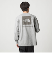 ＜THE NORTH FACE＞バック スクエアロゴ ロングスリーブ 長袖 Tシャツ