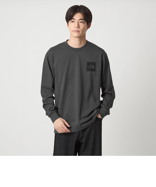 ＜THE NORTH FACE＞スクエアロゴ ロングスリーブ 長袖 Tシャツ