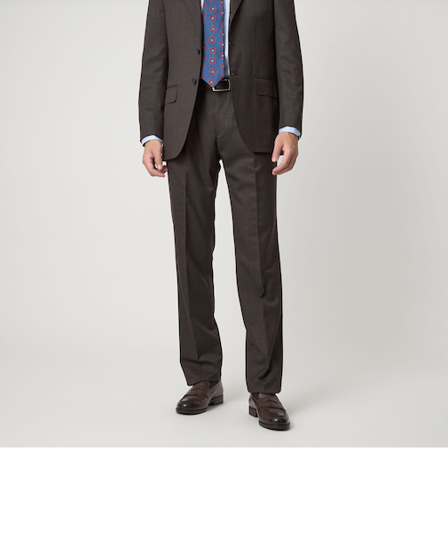 REDA グレンチェック HX 1プリーツ スーツパンツ