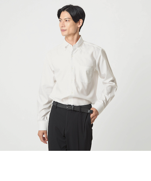 コットン ロイヤルオックス ボタンダウン ドレスシャツ -形態安定-