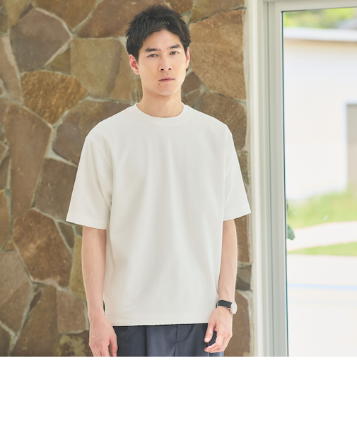 クリア リンクス クルーネック Tシャツ