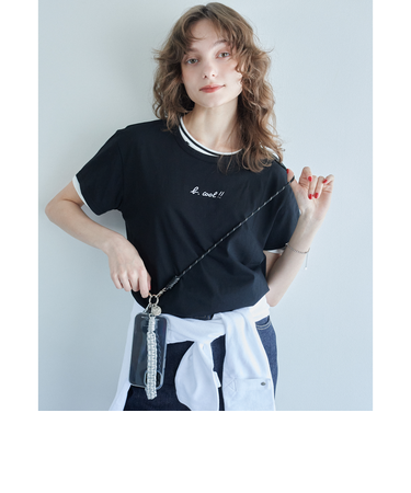 ＜To b. by agnes b.コラボ＞ロゴ ショートスリーブ Tシャツ