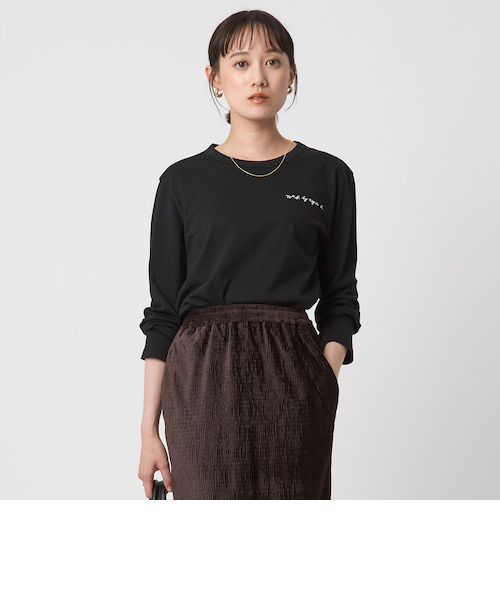 To b. by agnes b.コラボ＞ロゴ ロングスリーブ Tシャツ