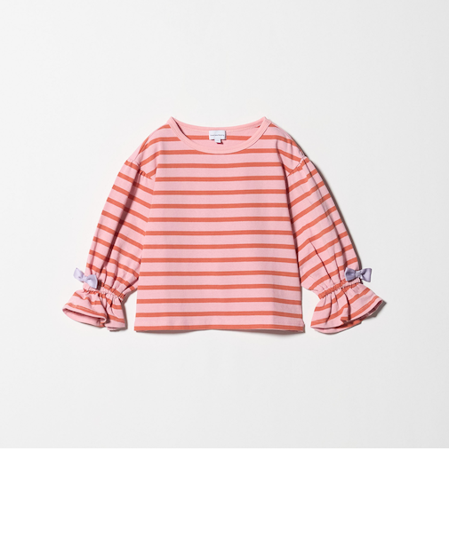 ボーダー キャンディスリーブ Tシャツ / キッズ  100cm-160cm◎