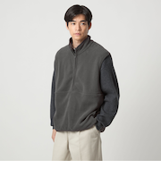 ＜GOAT＞フリース ハーフジップ ベスト