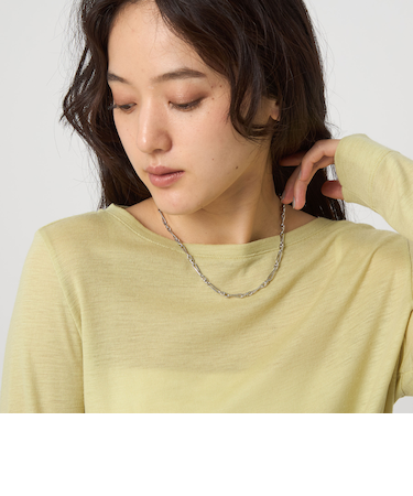 ツイストデザイン チェーンネックレス