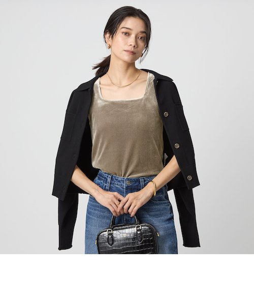 ベロア タンクトップ｜グリーンレーベル リラクシングの通販｜&mall