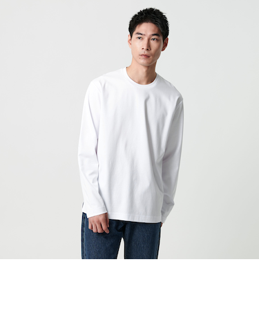 オーガニック コットン ポンチ クルーネック Tシャツ