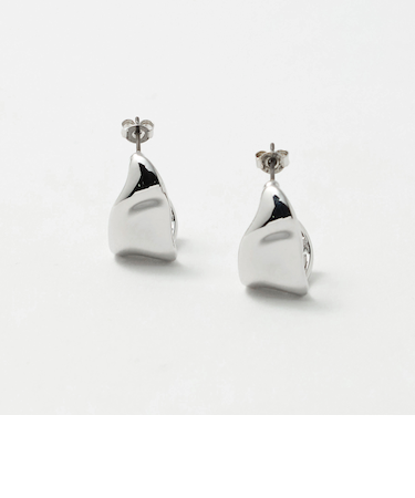 プレート フープ ピアス