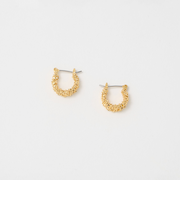ギザギザ フープピアス