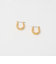 ギザギザ フープピアス